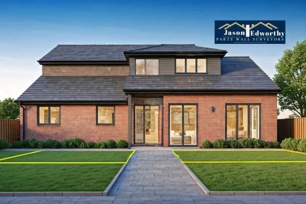 Home extension focusing on boundary line Peterborough