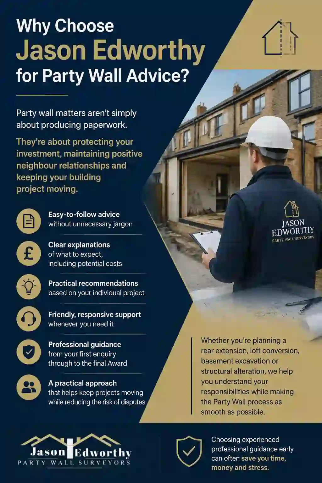 Why Choose Jason Edworthy for Party Wall Advice Peterborough?